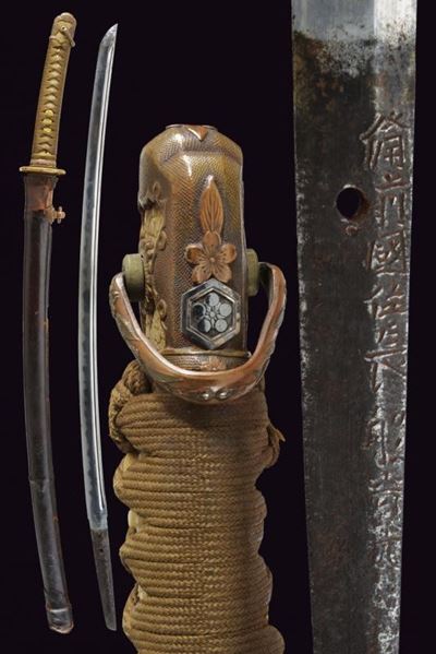 Katana Gunto Militare Firmata Bishu No Kuni Osafune Yoshi Mitsu - Giappone