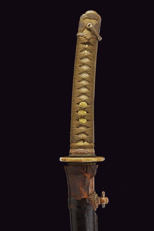 Katana Gunto Militare Firmata Bishu No Kuni Osafune Yoshi Mitsu - Giappone