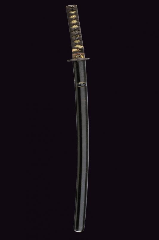Wakizashi con Firma Hoshu Takada Fujiwara No Ju Teru Yuki - Giappone