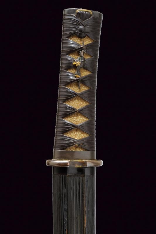 Sunobe Tanto (ko Wakizashi) Firmato Kanewara - Giappone
