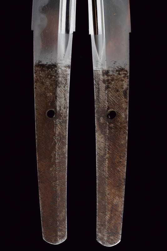 Importante Wakizashi in Shirasaya Firmato Ashu Ju Suke Hira - Giappone