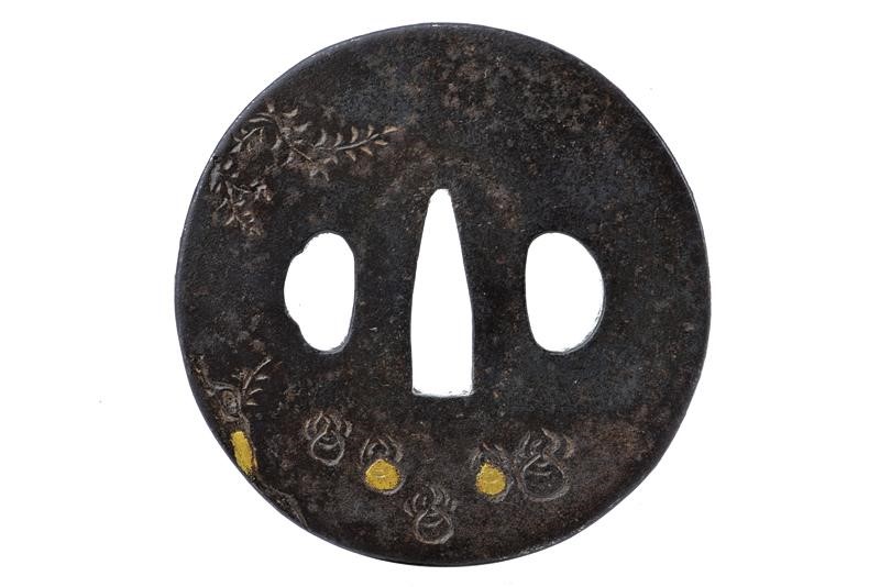 Tsuba con Firma Kunihiro - Giappone