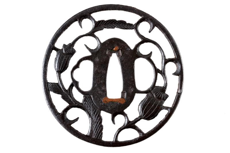 Importante Tsuba Scuola Kyoto Shoami - Giappone