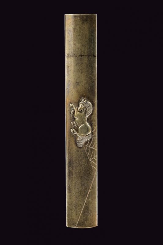 Importante Kozuka con Firma Goto Kenjo-kao - Giappone