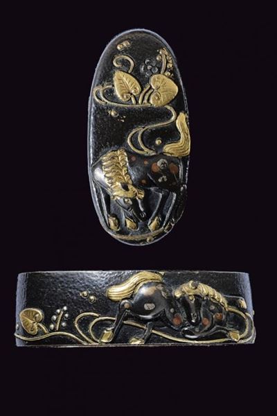 Fuchi-kashira della Scuola Nara - Giappone