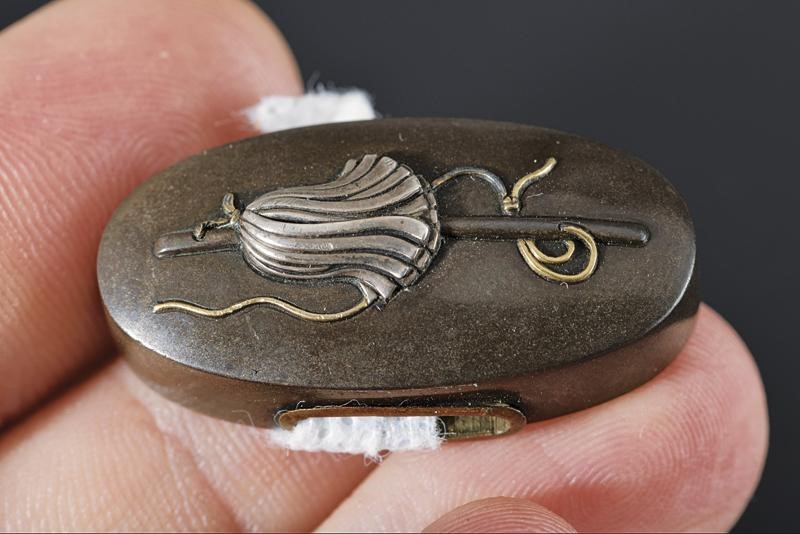 Fuchi-kashira a Tema Yamabushi - Giappone