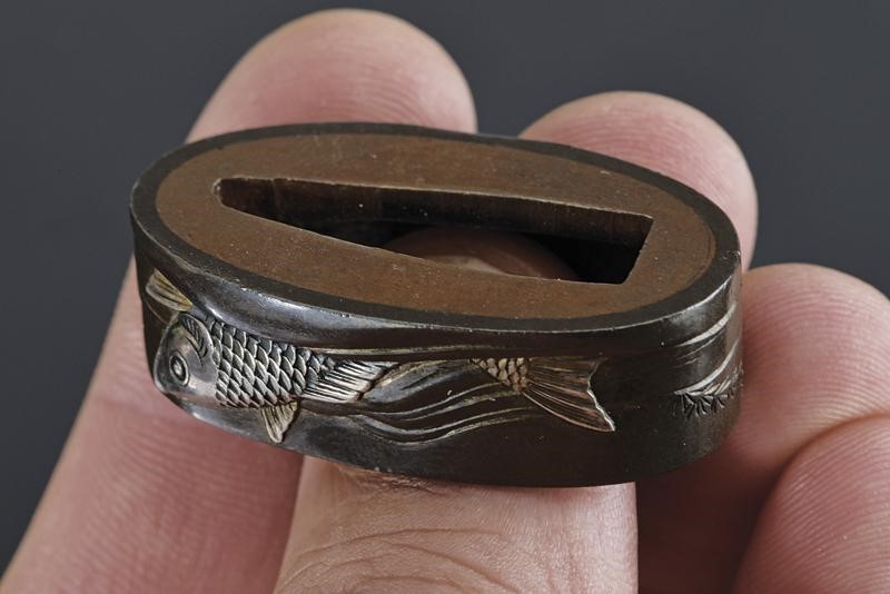 Fuchi-kashira di Scuola Mito/goto - Giappone