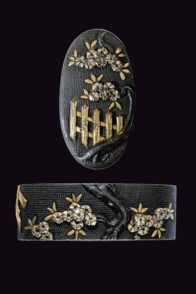 Fuchi-kashira di Scuola Goto - Giappone
