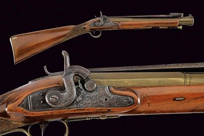 Trombone da Marina Firmato Brumitt con Baionetta a Scatto Ridotto a Luminello - Inghilterra