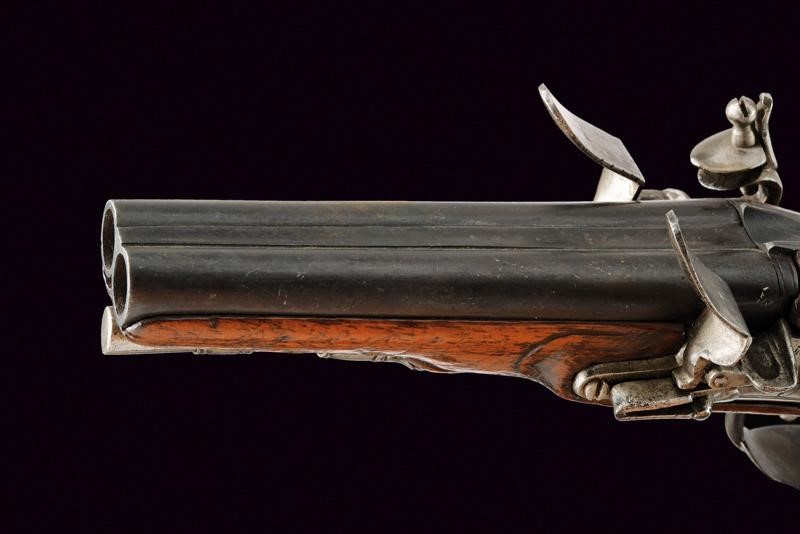 Pistola a Pietra Focaia a Due Canne di Lepage - Belgio