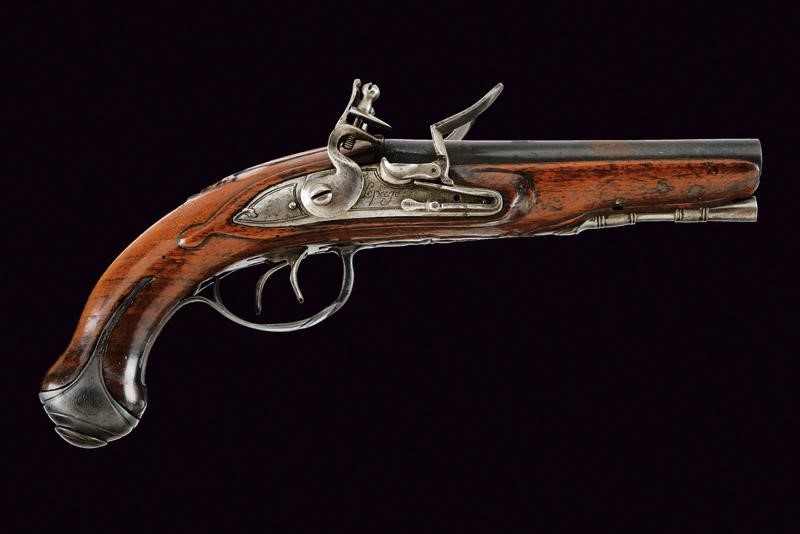 Pistola a Pietra Focaia a Due Canne di Lepage - Belgio