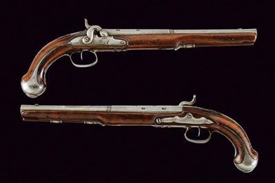 Paio di Pistole Ridotte a Luminello di Brunet - Francia