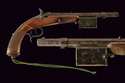 Rarissima Pistola Flobert da Tiro con Lampada - Francia