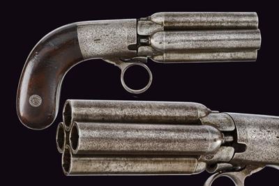 Pepperbox Revolver a Luminello di Mariette - Belgio