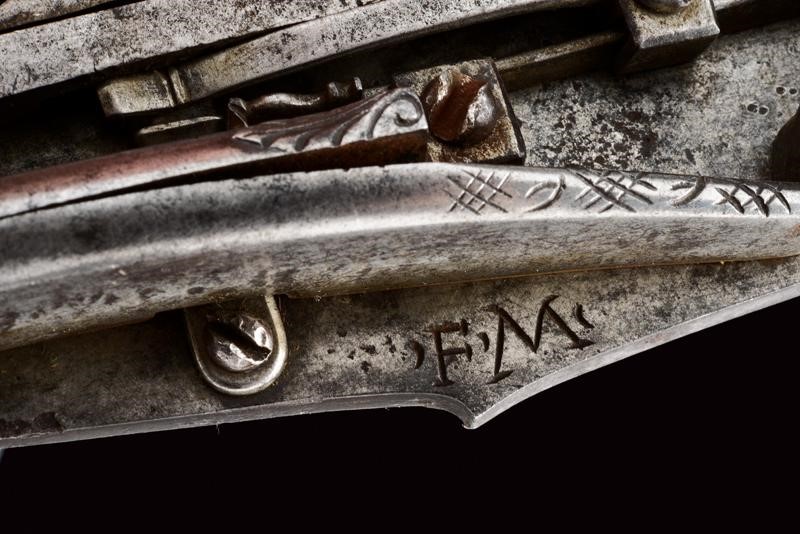 Rara Batteria Arcaica a Pietra Focaia alla Fiorentina del Maestro "fm" - Toscana