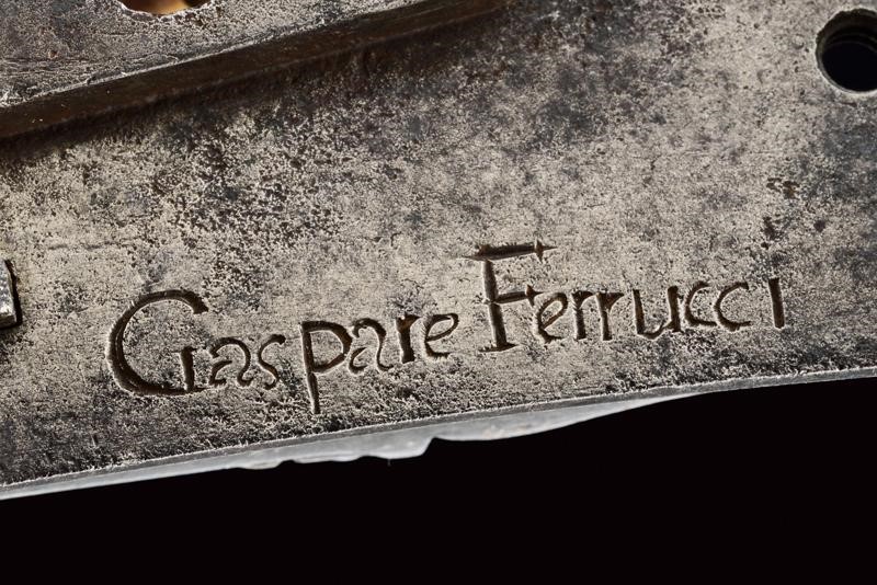 Batteria a Pietra Focaia alla Romana Firmata Gaspare Ferrucci - Italia Centrale