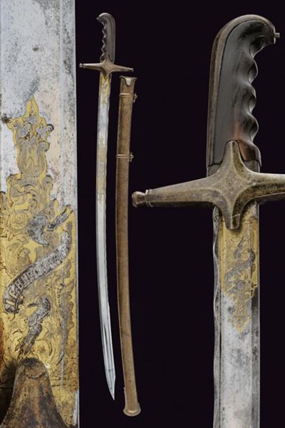 Sciabola da Ufficiale del Corpo di Stato Maggiore Adottata nel 1843 con Bellissima Lama - Regno d...