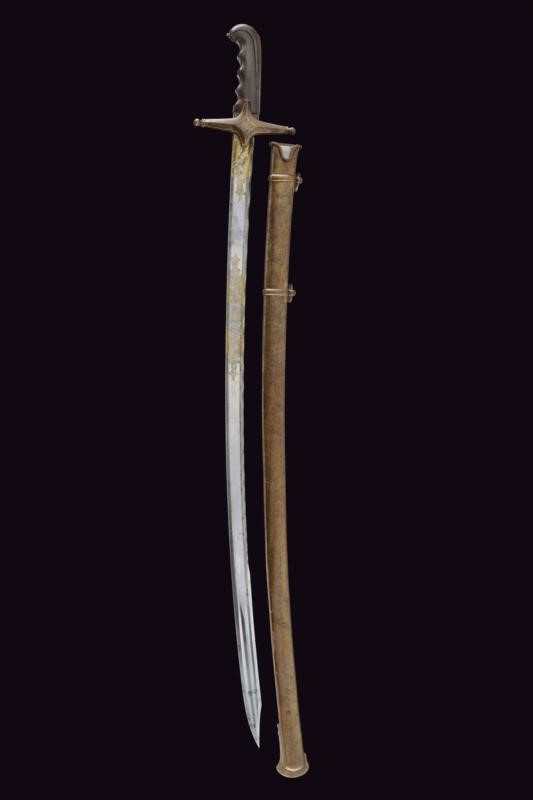 Sciabola da Ufficiale del Corpo di Stato Maggiore Adottata nel 1843 con Bellissima Lama - Regno d...