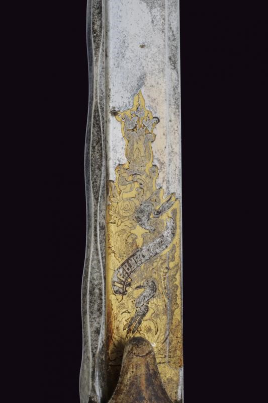 Sciabola da Ufficiale del Corpo di Stato Maggiore Adottata nel 1843 con Bellissima Lama - Regno d...