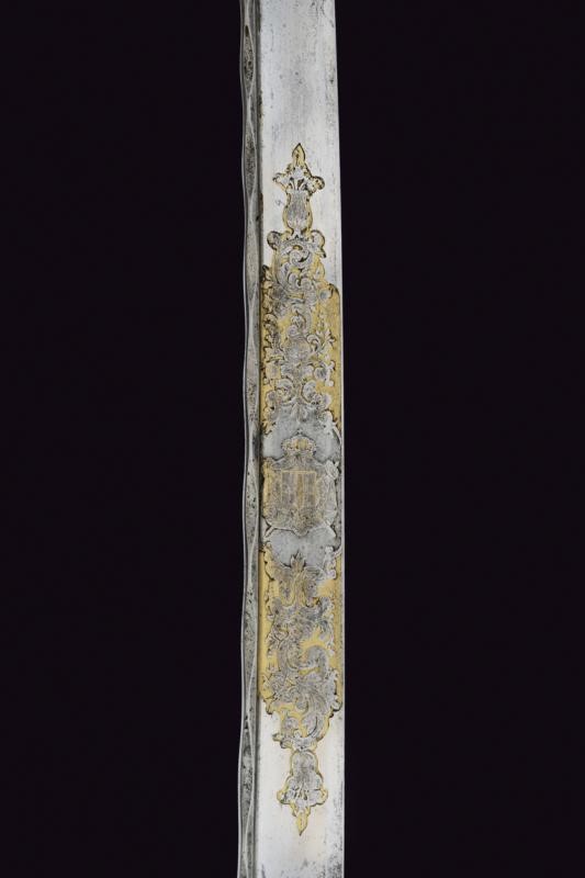 Sciabola da Ufficiale del Corpo di Stato Maggiore Adottata nel 1843 con Bellissima Lama - Regno d...