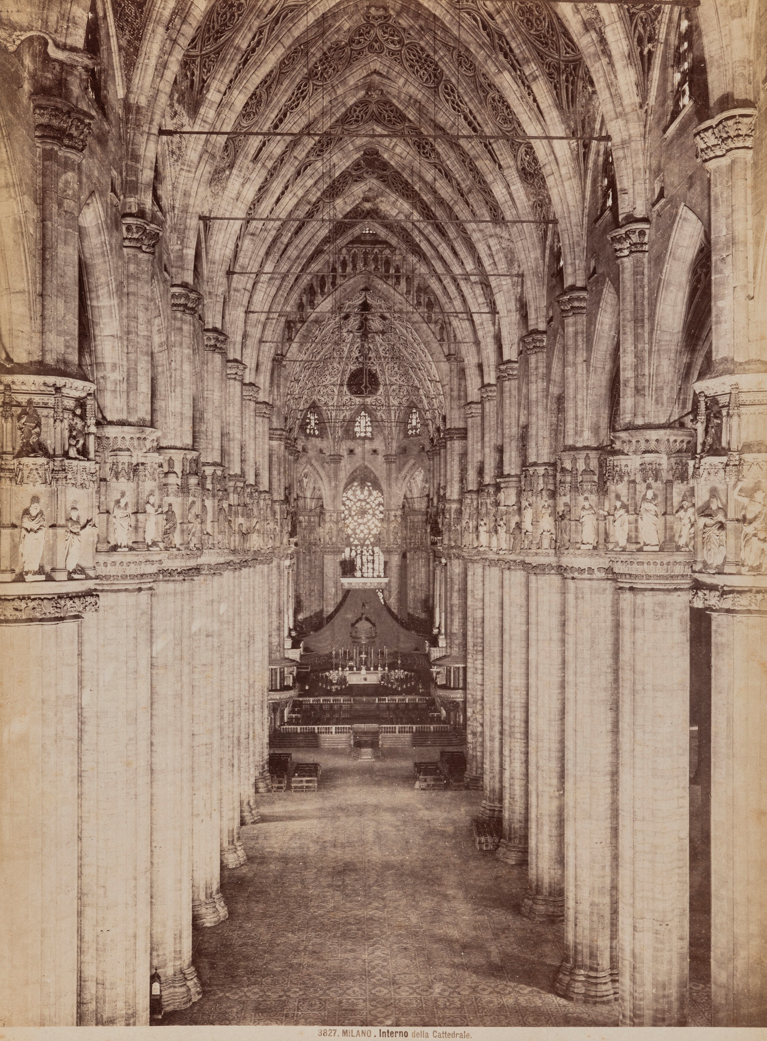 Giacomo Brogi - Milano, Arco della Pace - Milano, Interno della Cattedrale