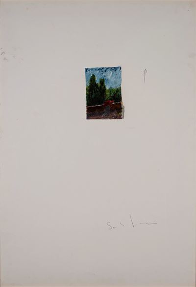 Senza titolo, tecnica mista e collage su carta