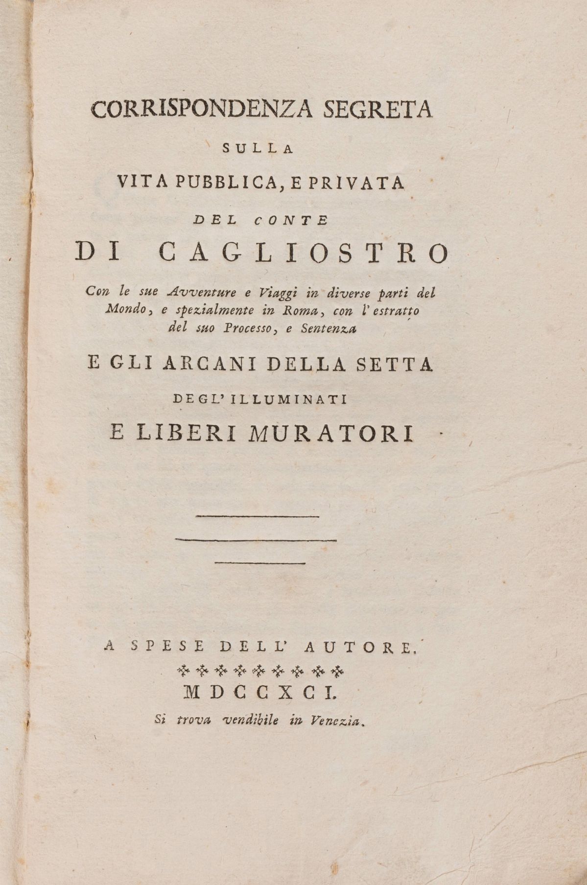 Giuseppe Compagnoni - Secret correspondence on the public and private ...