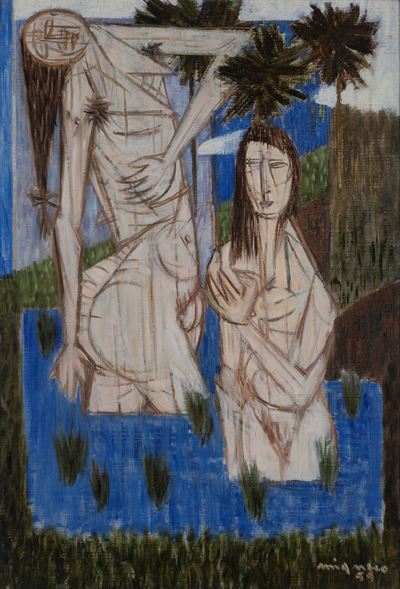 Senza titolo (olio su tela, 1959)