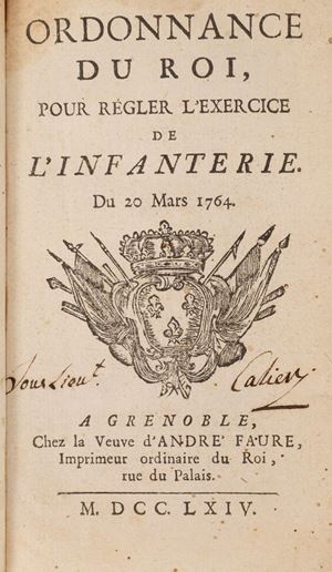 Ordonnance du Roi pour régler l'ercise de l'Infanterie