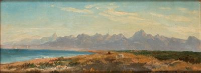 Da queste montagne deserte e solenni, olio su tela