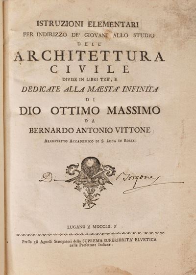Istruzioni Elementari....dell'architettura Civile