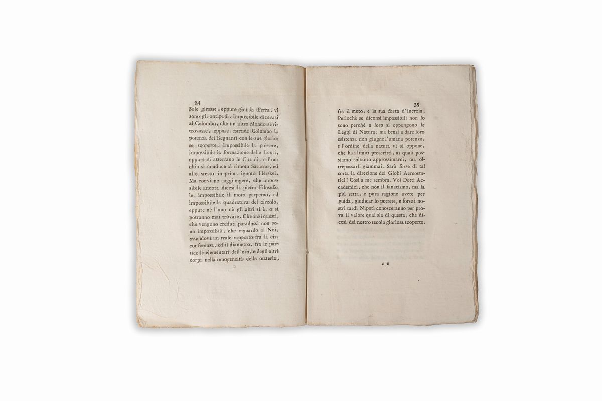Memorie Sopra la Direzione, Utilità, ed Invenzione dei Globi Aereostatici Recitate nella R. Accad...