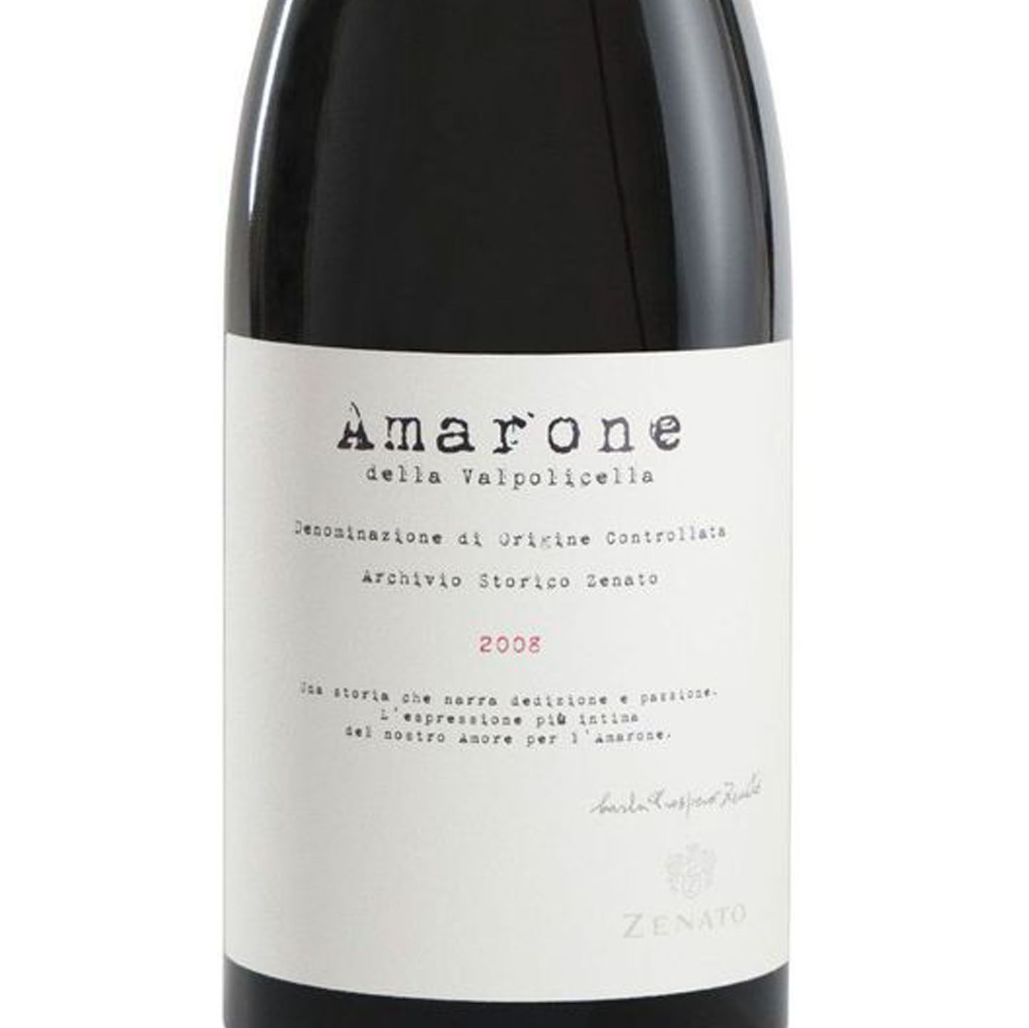 Veneto Zenato Amarone Archivio Storico 2008 1 BT 2008 Vini e