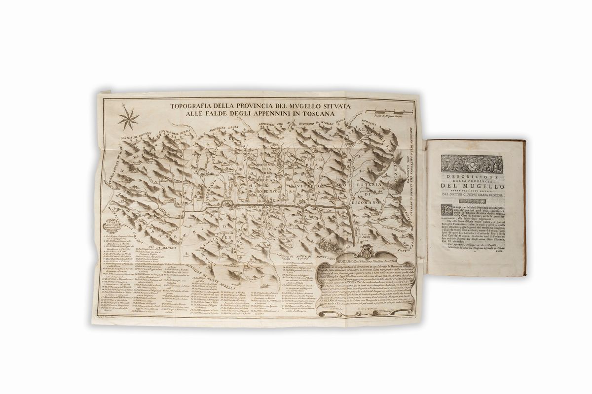 Giuseppe Maria Brocchi - Descrizione della Provincia del Mugello con la Carta Geografica del Mede...