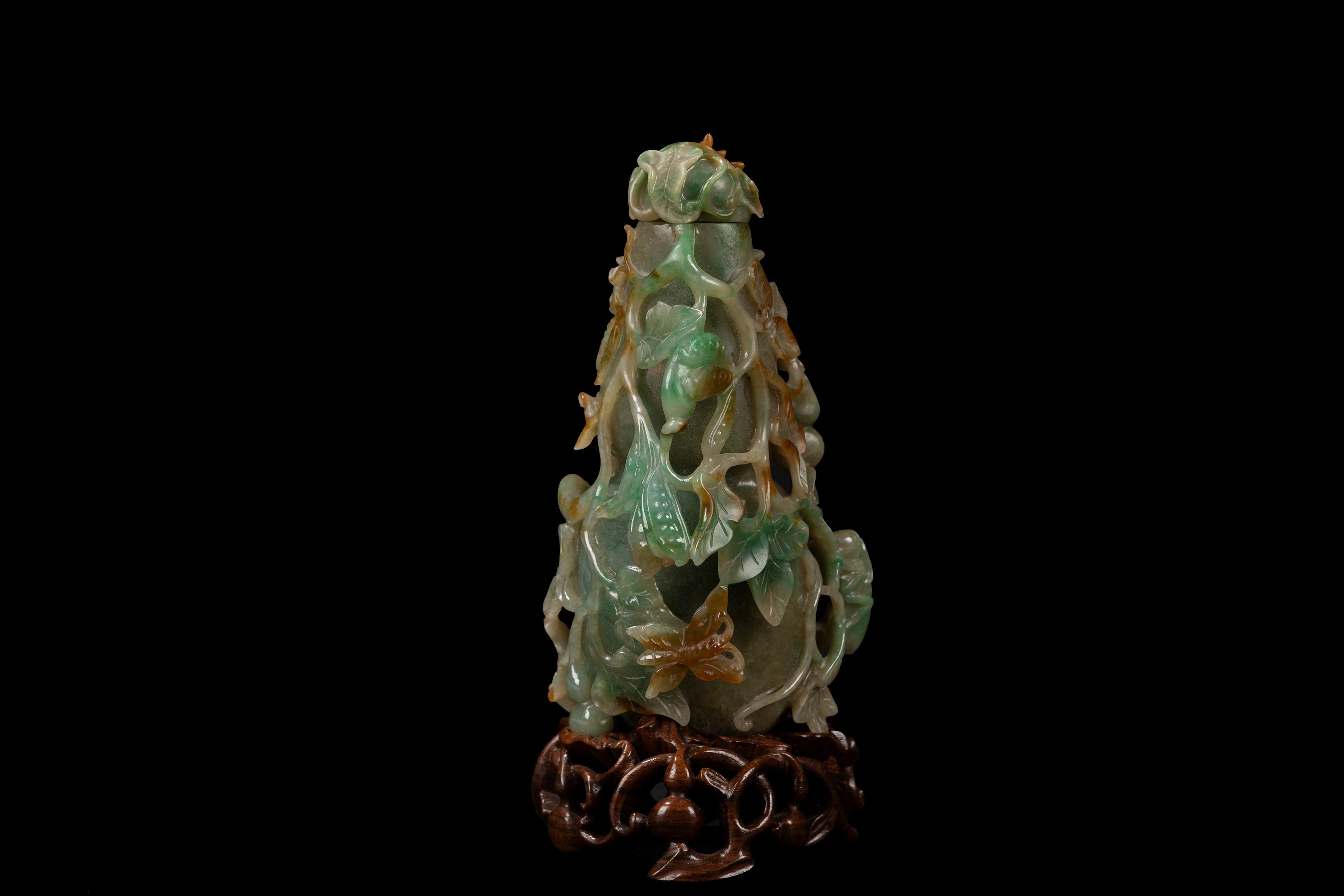 VASO A DOPPIA ZUCCA IN GIADEITE