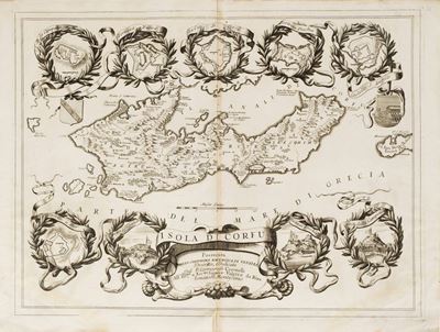 Isola di Corfù. Posseduta dalla Serenissima Repubblica di Venezia.