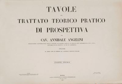 Tavole del Trattato Teorico Pratico di Prospettiva