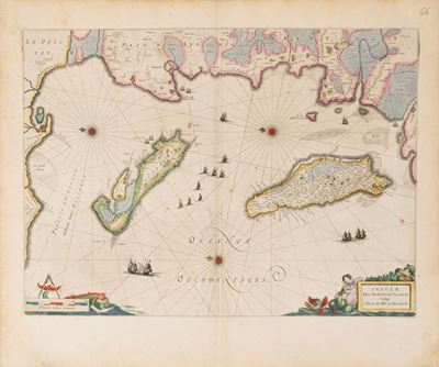 Insulae Divi Martini Et Uliarus Vulgo L'isle De Re Et Oleron.