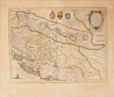 Sclavonia, Croatia, Bosnia Cum Dalmatiae Parte. Auct. Ger. Mercatore.