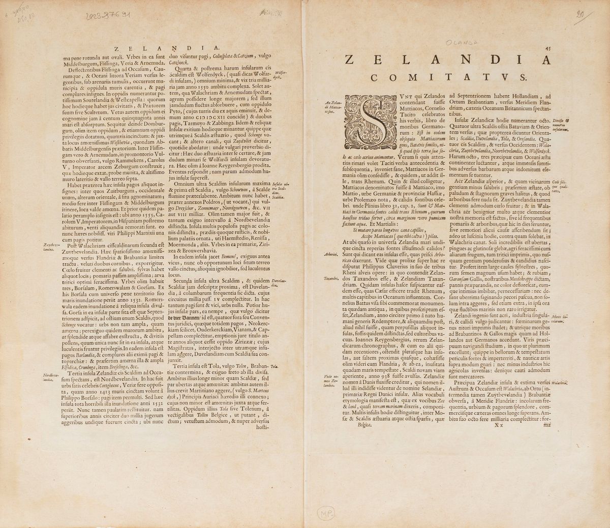 Willem Janszoon Blaeu - Zeelandia Comitatus.