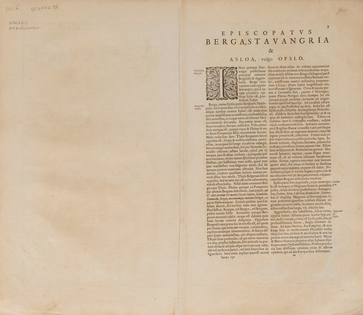 Dioecesis Stavangriensis & Partes Aliquot Vicinae.
