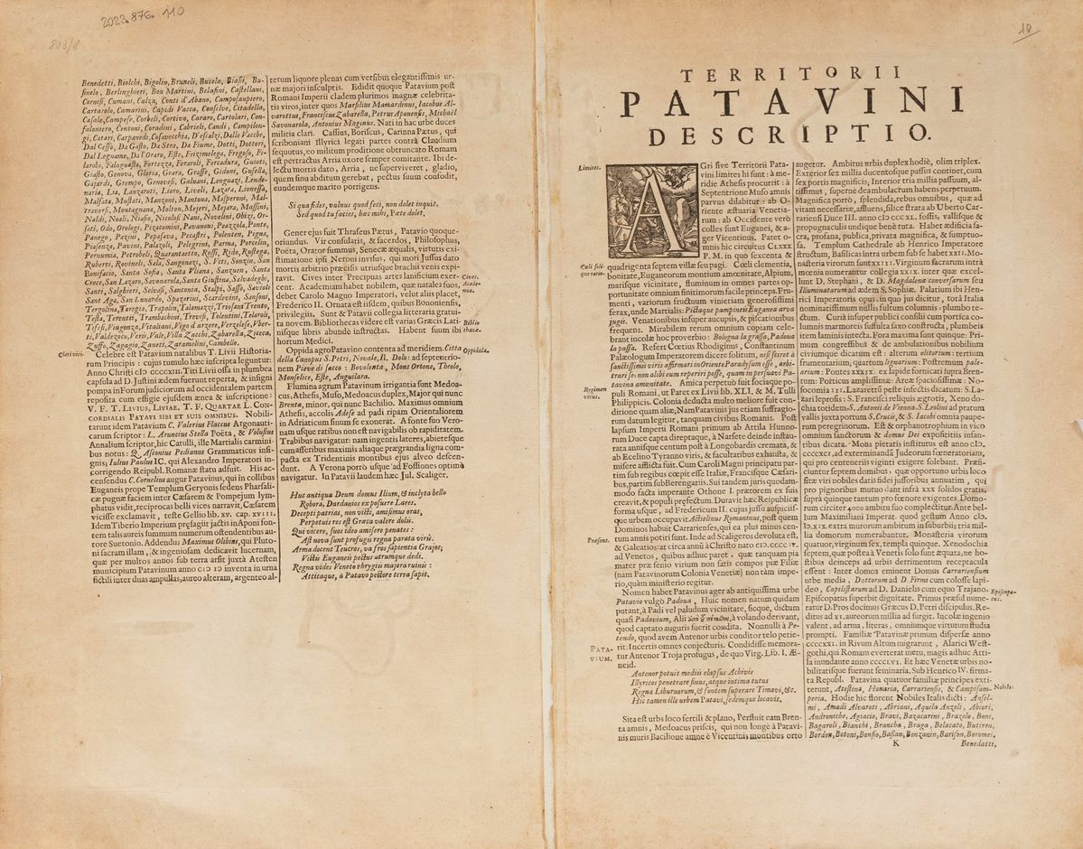 Henricus Hondius - Territorio Padovano.