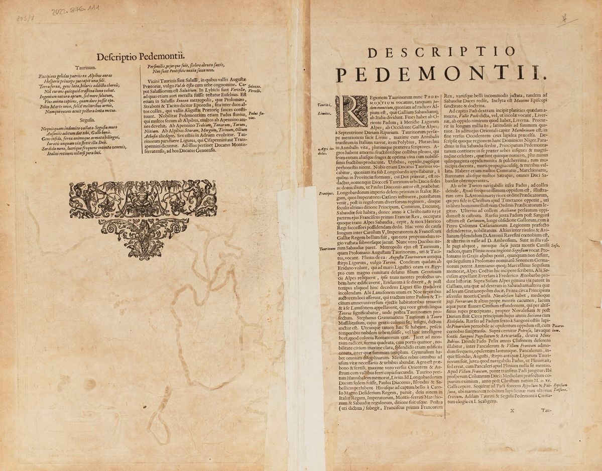 Henricus Hondius - Principatus Pedemontii, Ducatus Augustae Praetoriae, Salutii Marchionatus, Ast...