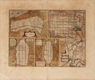 De Zype, Bremster, De Purmer, De Wormer Caerte Van Waterland.