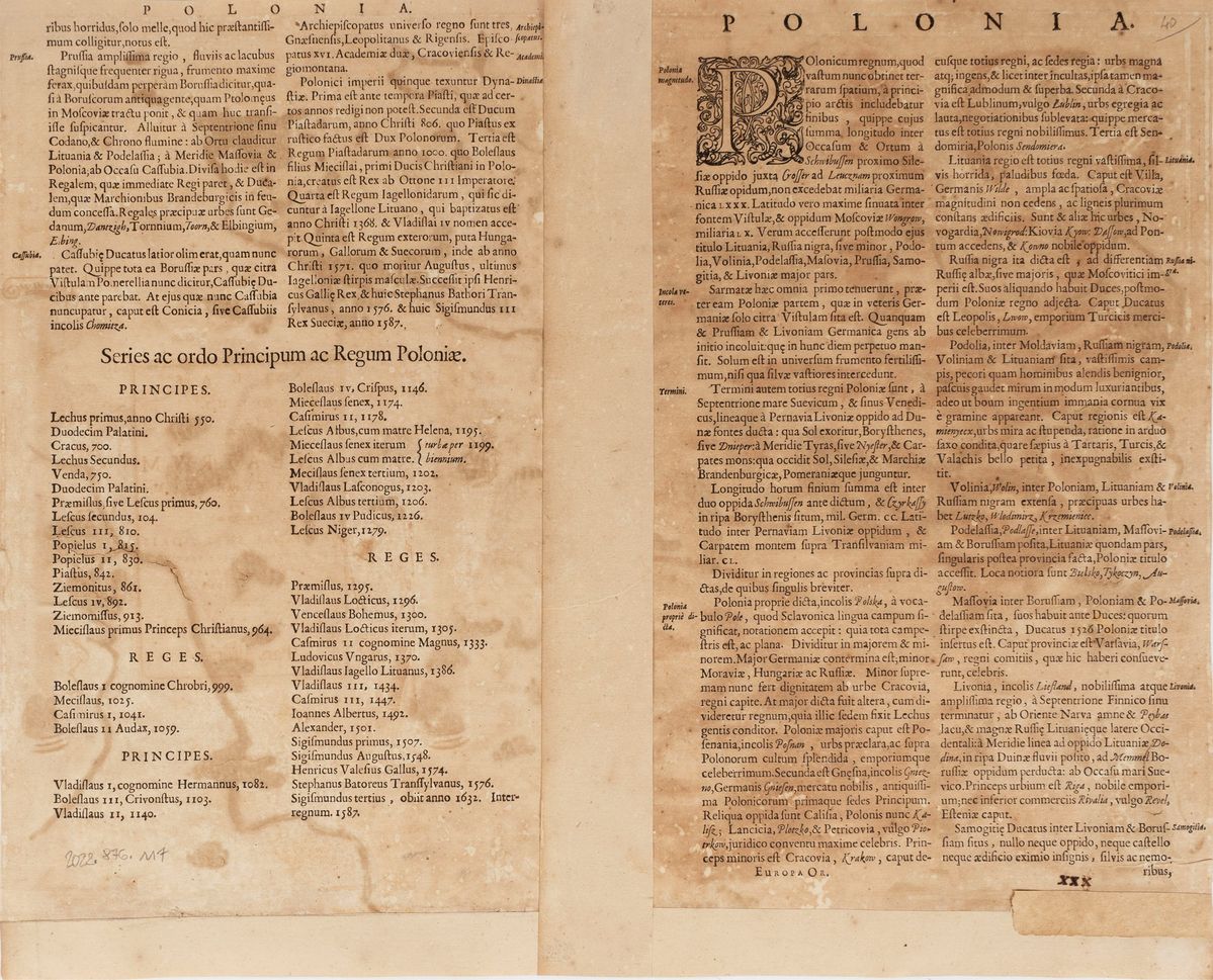 Henricus Hondius - Poloniae. Nova Et Acurata Descriptio.