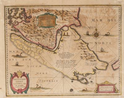 Freti Magellanici Ac Novi Freti Vulgo le Maire Exactissima Delineatio.