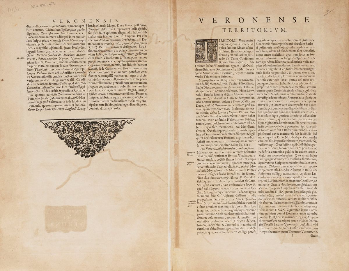 Johannes Janssonius - Territorio di Verona.