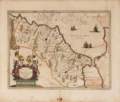 Fezzae Et Marocchi Regna Africae Celeberrima, Describebeat Abrah Ortelius.