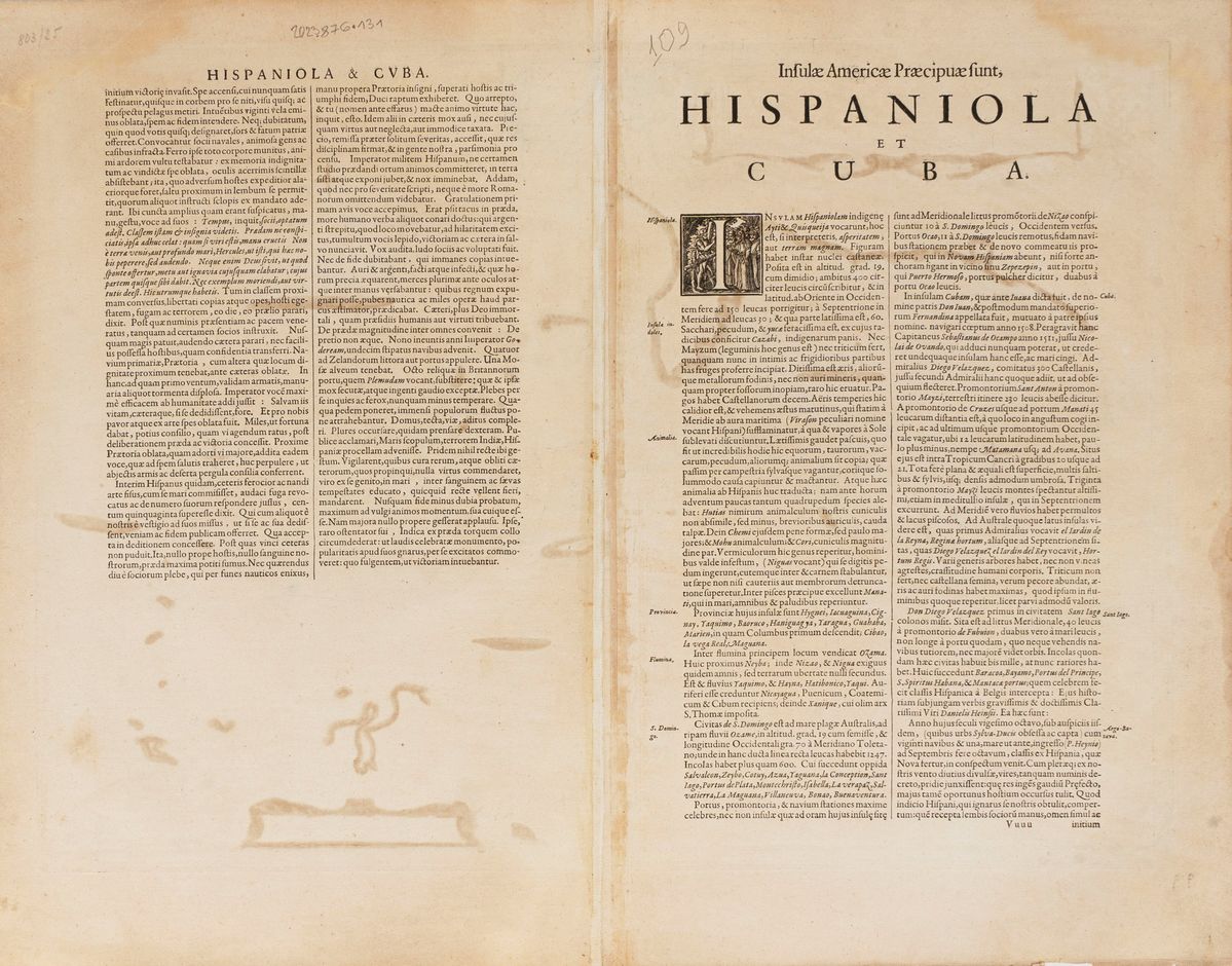 Willem Blaeu - Insulae Americanae in Oceano Septentrionali Cum Terris Adiacentibus.