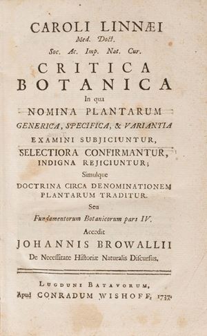 Botanical criticism in qua nomina plantarum generic, specification, & variaa examini subjiciuntur, selectiora confirmantur, indigna rejiciuntur